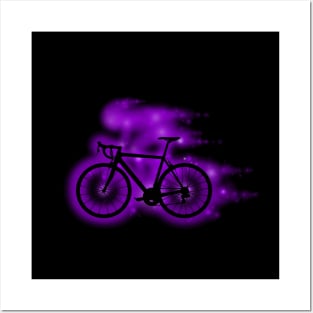 The Spirit of Cycling (purple) Posters and Art